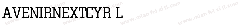 AVENIRNEXTCYR LIGHT字体转换